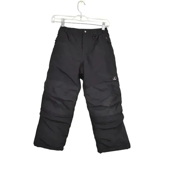 Land's End Kids Squall Waterproof Insulated Iron Knee Snow Pants Black Size 7