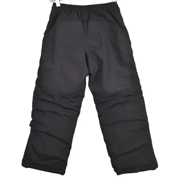 Land's End Kids Squall Waterproof Insulated Iron Knee Snow Pants Black Size 7