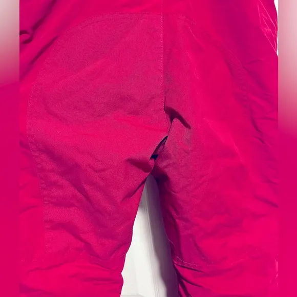 Lands End Snow Pants Kids Squall Girls Pink Bib Overalls Size 8  Grow-Alongs