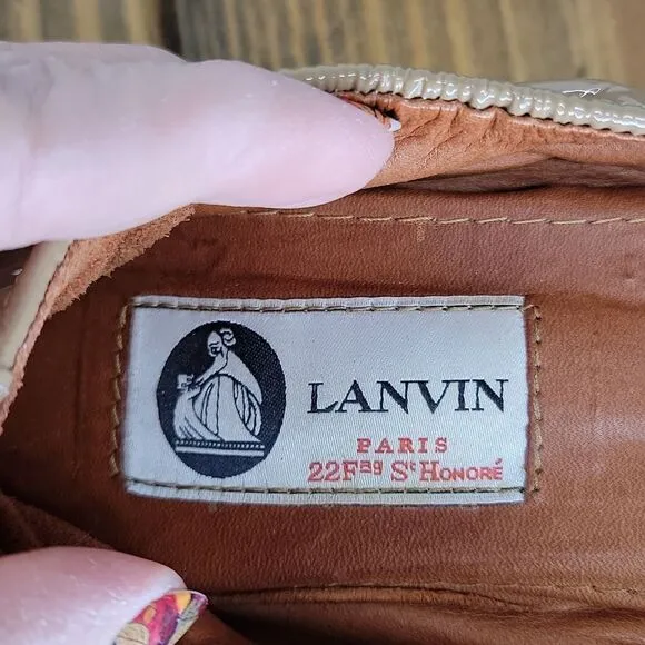 Lanvin. Paris. Leather Ballet Flats. Size 7. EUC