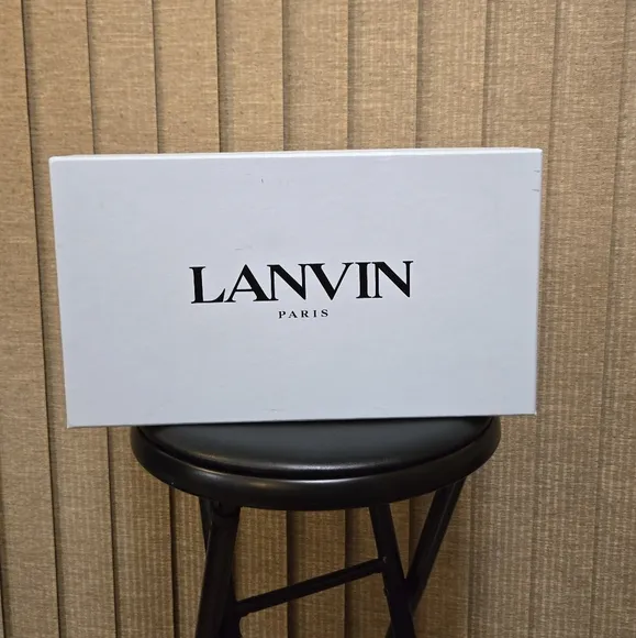 Lanvin Red High-Top Sneakers with Suede Finish