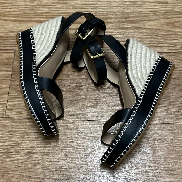LAUREN RALPH LAUREN Wedge Platform Open Toes Sandals Espadrilles