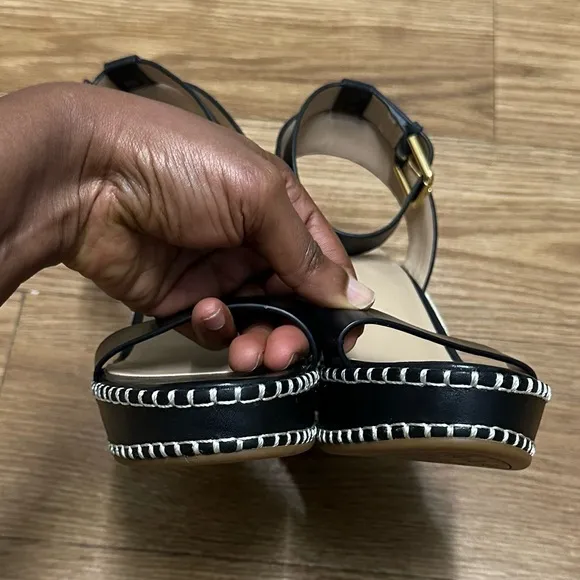 LAUREN RALPH LAUREN Wedge Platform Open Toes Sandals Espadrilles