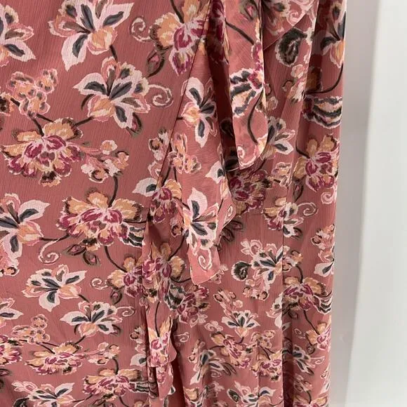 Lauren Ralph Lauren Women's Floral Flutter Sleeve Gown - Pink Multi - 10 - NWT