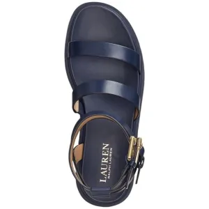 Lauren Ralph Lauren Women's Sandals Kayleen Ankle-Strap Platform Flat Sandals 6M