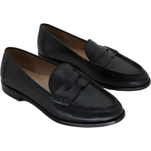 Lauren Ralph Lauren Wynnie Black Loafer Flats Shoes 9M