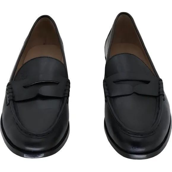 Lauren Ralph Lauren Wynnie Black Loafer Flats Shoes 9M