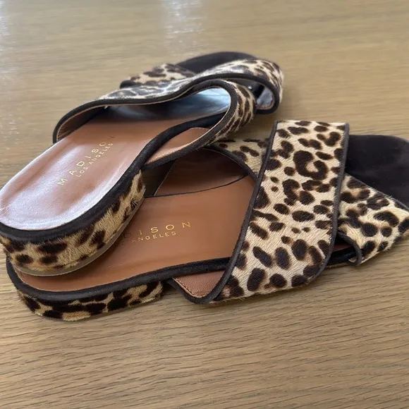 Leopard Sandal Slides