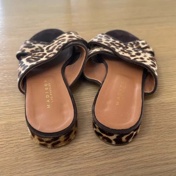 Leopard Sandal Slides