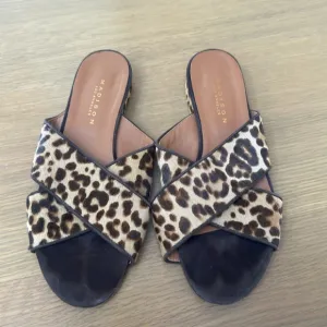 Leopard Sandal Slides