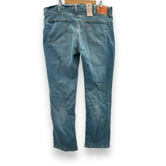 Levi's 514 Straight Light Wash Mid‎ Rise Regular Fit Jeans Sz 40 x 32 NEW