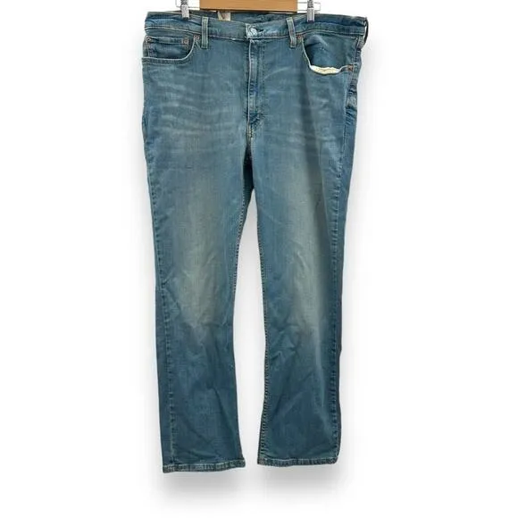 Levi's 514 Straight Light Wash Mid‎ Rise Regular Fit Jeans Sz 40 x 32 NEW