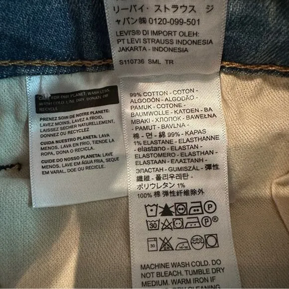 Levi's 514 Straight Light Wash Mid‎ Rise Regular Fit Jeans Sz 40 x 32 NEW