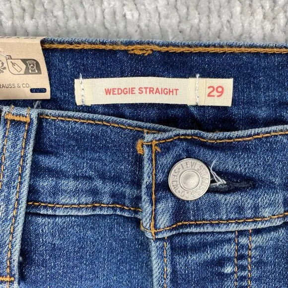 Levi’s Wedgie Straight Leg Womens Jeans – NWT – Size 29x28 – 90s Vibe
