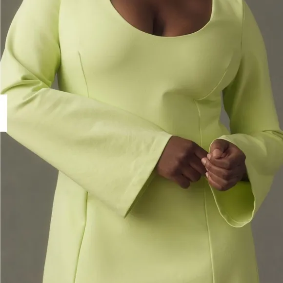 Light Yellow Long Sleeve Dress by Maeve