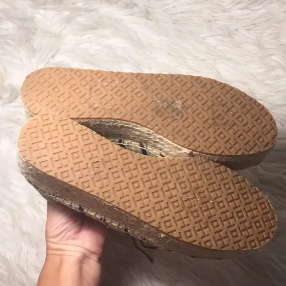 Like new Tory Burch Florence platform espadrilles