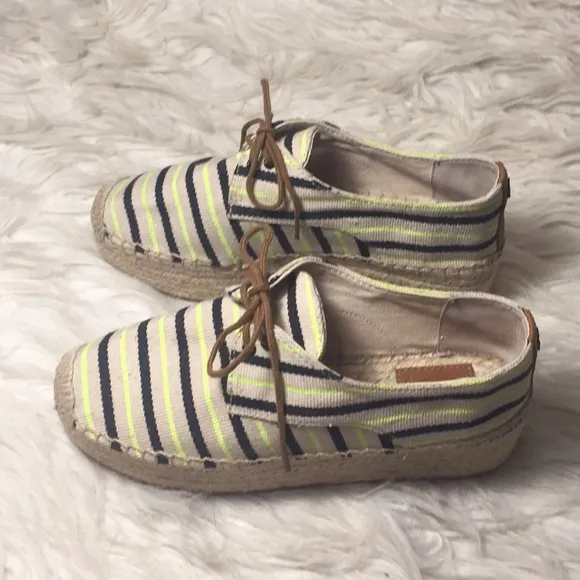 Like new Tory Burch Florence platform espadrilles