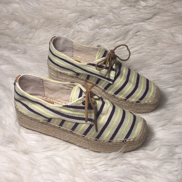 Like new Tory Burch Florence platform espadrilles