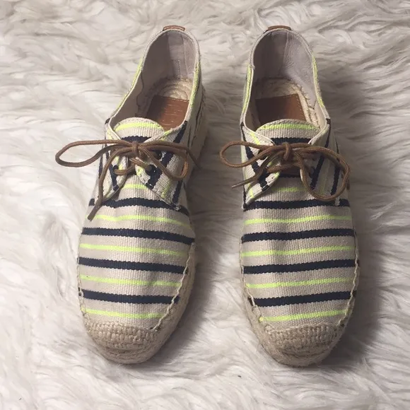 Like new Tory Burch Florence platform espadrilles