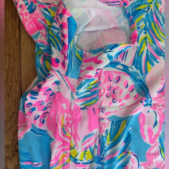 Lilly Pulitzer Cody Dress SZ S Blue Ibiza Gimme The Juice