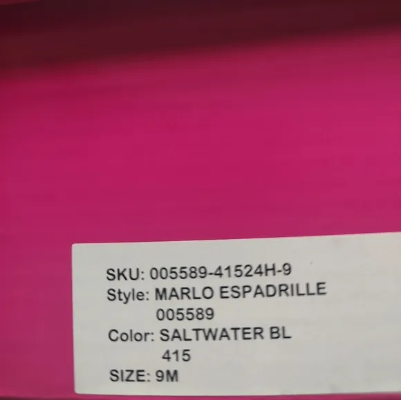 Lilly Pulitzer Marlo Espadrilles Flats Saltwater Blue Pink Canvas Platform 9