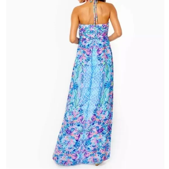 Lilly Pulitzer Viv Maxi Dress Hidden Treasure Engineered