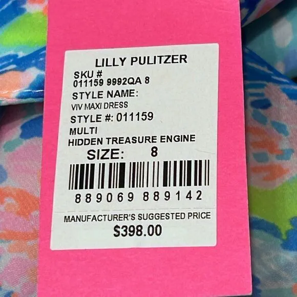 Lilly Pulitzer Viv Maxi Dress Hidden Treasure Engineered