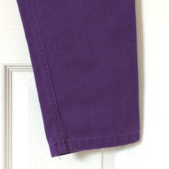 Liz Wear 90's Vintage Deadstock High Waisted Tapered Leg Mom Jeans Purple 8