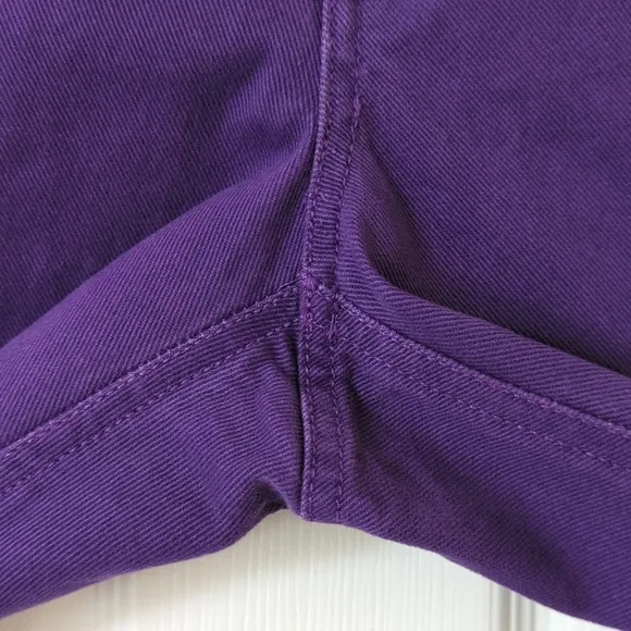 Liz Wear 90's Vintage Deadstock High Waisted Tapered Leg Mom Jeans Purple 8