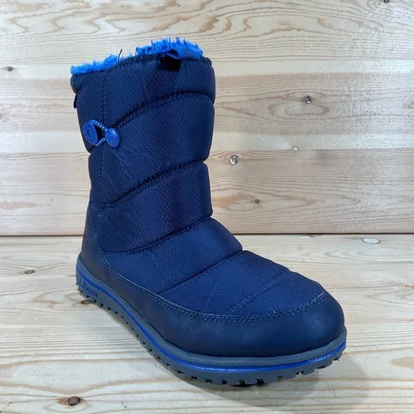 LL Bean Ultralight Winter Snow Boots Size Kids 5 Blue Primaloft Insulated 513076