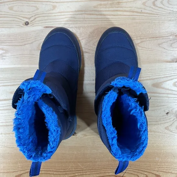 LL Bean Ultralight Winter Snow Boots Size Kids 5 Blue Primaloft Insulated 513076