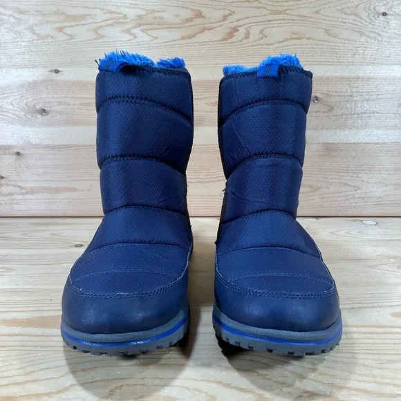 LL Bean Ultralight Winter Snow Boots Size Kids 5 Blue Primaloft Insulated 513076