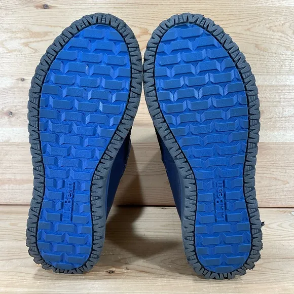LL Bean Ultralight Winter Snow Boots Size Kids 5 Blue Primaloft Insulated 513076