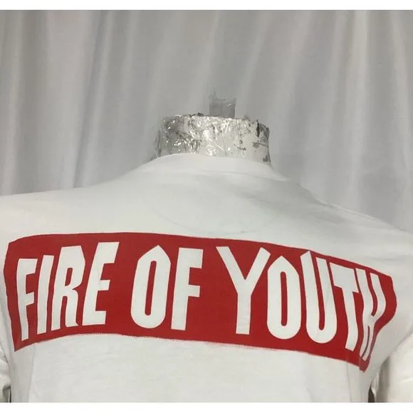 Loewe Fire of Youth T-Shirt in White Cotton