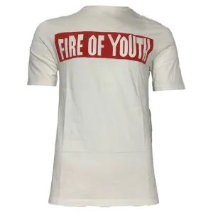 Loewe Fire of Youth T-Shirt in White Cotton