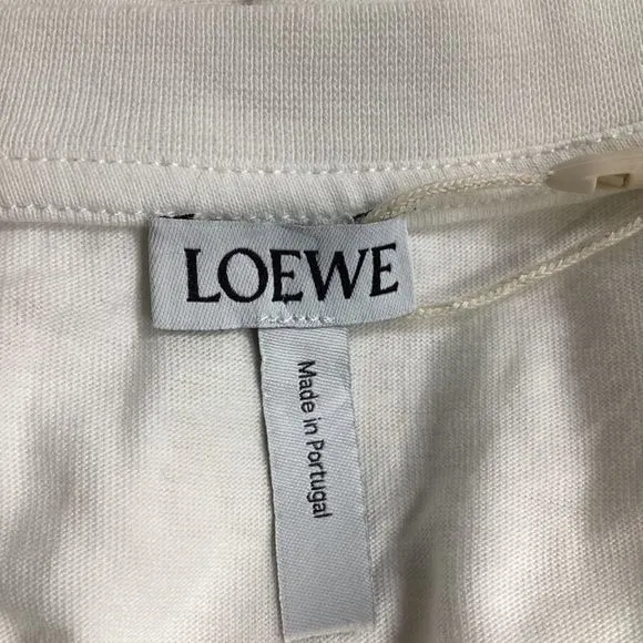 Loewe Fire of Youth T-Shirt in White Cotton