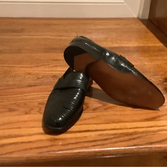 LOPEZ TAIBO MEN LIZARD LEATHER LOAFERS DRESS SHOES