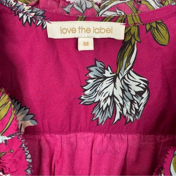 LOVE THE LABEL | Anthropologie Floral Print Ruffle Wanda Mini Dress Sz. Medium