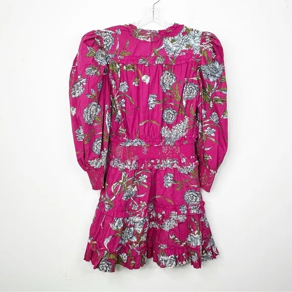 LOVE THE LABEL | Anthropologie Floral Print Ruffle Wanda Mini Dress Sz. Medium
