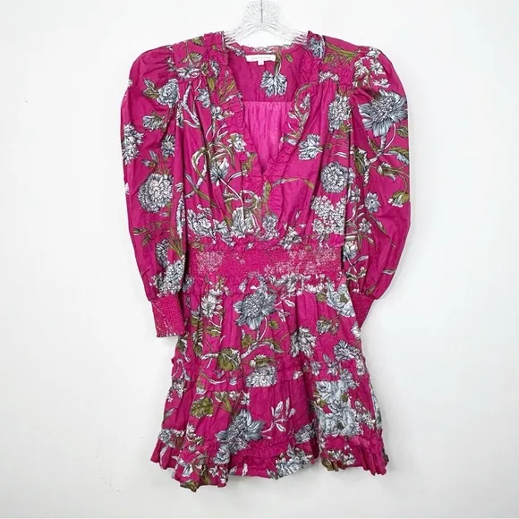 LOVE THE LABEL | Anthropologie Floral Print Ruffle Wanda Mini Dress Sz. Medium
