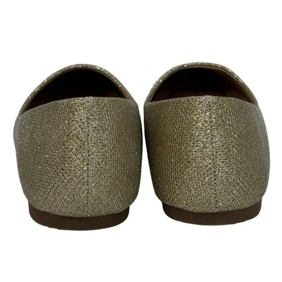 LUCITA / Friendly / Glitter Pointed-Toe / Ballet / Flats / Gold / Sparkle Synthe
