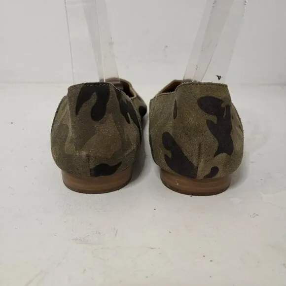 Lucky Brand Bylando Camo Print Pointed Toe Ballet Flats Size 7M