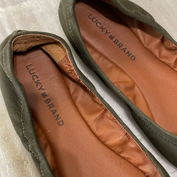Lucky Brand green ballet flats