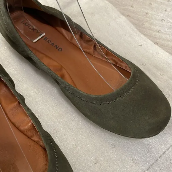 Lucky Brand green ballet flats