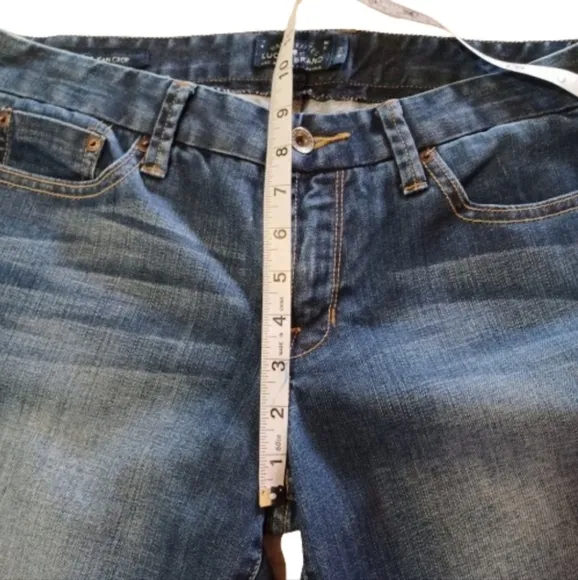 LUCKY BRAND HANDCRAFTED LOS ANGELES Boho Sweet Jean Crop Blue Jeans Pants