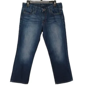 LUCKY BRAND HANDCRAFTED LOS ANGELES Boho Sweet Jean Crop Blue Jeans Pants