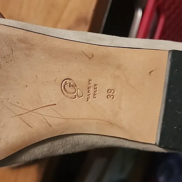 M. GEMI Light Beige / Tan Brezza Laced Pointed-toe Ballet Flats, size 39