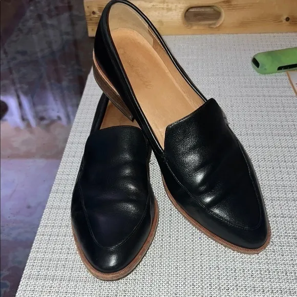 MADEWELL Classic Black Leather Loafers