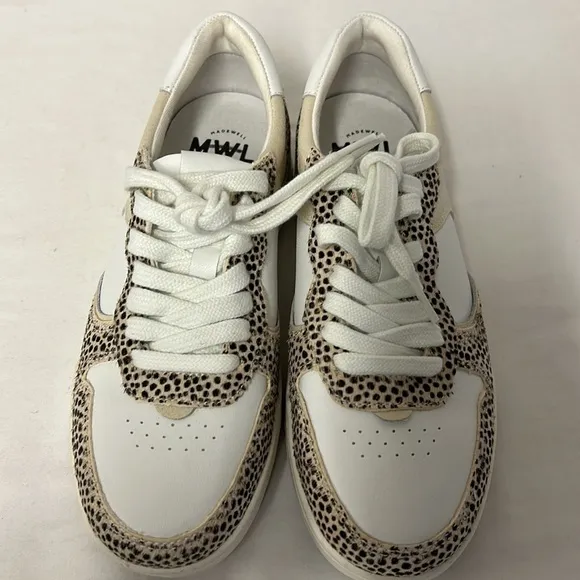 Madewell Court Sneakers in Spotted Calf Hair, Sz 7, MD783