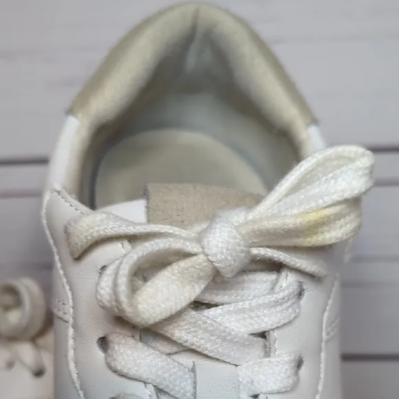 Madewell Court Sneakers White Ivory Leather Minimalist Unisex Women 9 Men 7.5